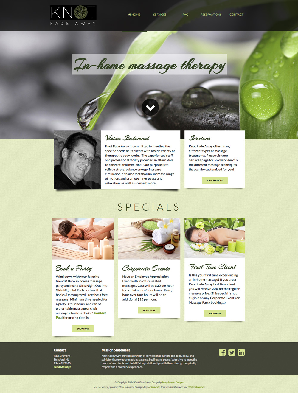 knot fade away website